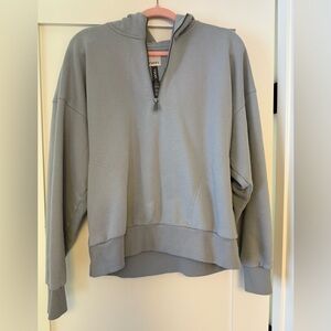 Large Vuori Blue Haze Restore OS Half Zip Hoodie